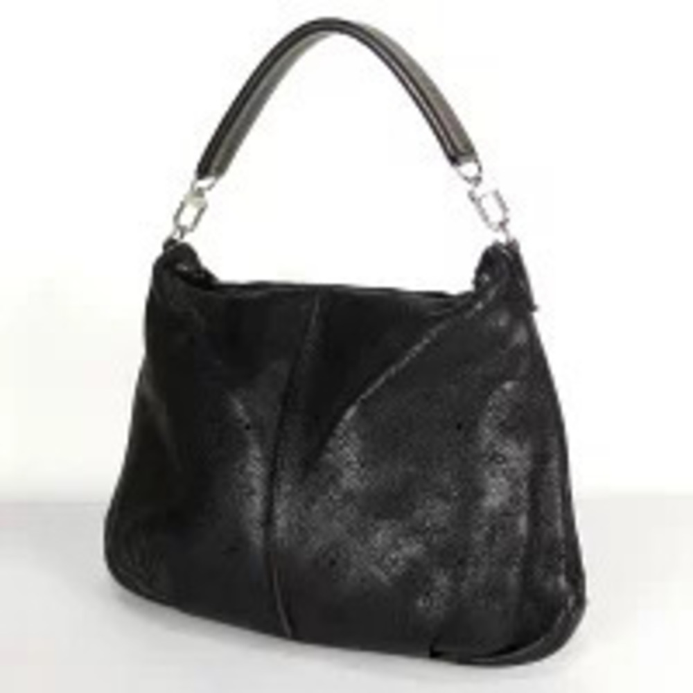 Louis Vuitton Noir Black Mahina Handbag Selene Black